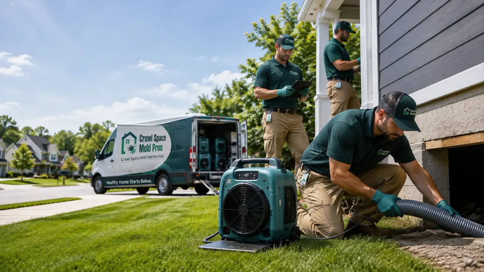 Crawl Space Mold Removal in Grand View, WI